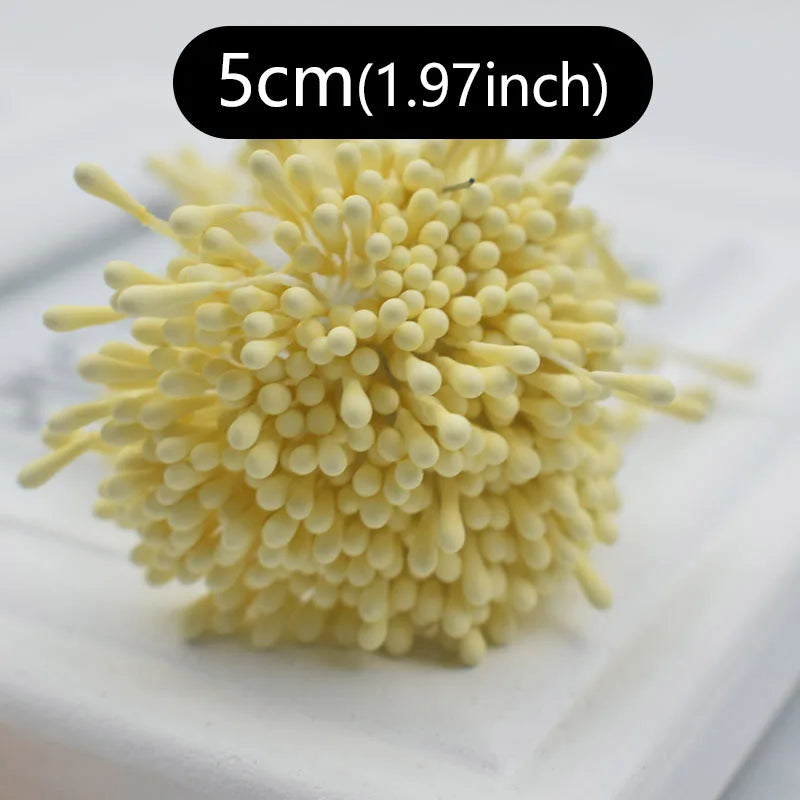 400pcs 2mm Mini Flower Stamen Pistil Wedding Handmade Artificial Flowers For Wedding Home Decoration DIY Scrapbook Accessories
